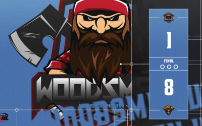 GRIZZLIES DEAL WOODSMEN 8-1 SETBACK