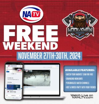 Not an NATV subscriber yet? Get a free weekend of streaming @nahlhockey and @na3hl games! 
#nahl #na3hl #woodsmenhockey